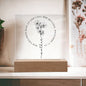 Faith Of A Mother | Proverbs 31:28 | Acrylic LED Lamp