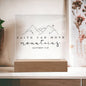 Faith Can Move Mountains | Matthew 17:20 | Acrylic LED Lamp