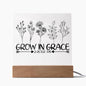 Grow In Grace | 2 Peter 3:18 | Acrylic LED Lamp