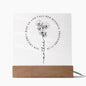 Faith Of A Mother | Proverbs 31:28 | Acrylic LED Lamp