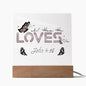 Oh! How He Loves Us | John 4:16 | Acrylic LED Lamp