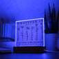 Whatever Is True | Acrylic LED Lamp