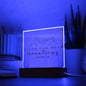 Faith Can Move Mountains | Matthew 17:20 | Acrylic LED Lamp