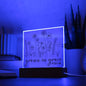 Grown In Grace | 2 Peter 3:18 | Acrylic LED Lamp