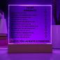 To My Soulmate Acrylic Plaque