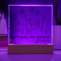Grown In Grace | 2 Peter 3:18 | Acrylic LED Lamp