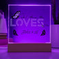 Oh! How He Loves Us | John 4:16 | Acrylic LED Lamp