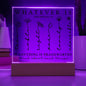 Whatever Is True | Acrylic LED Lamp