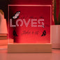 Oh! How He Loves Us | John 4:16 | Acrylic LED Lamp