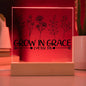 Grow In Grace | 2 Peter 3:18 | Acrylic LED Lamp