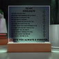 To My Soulmate Acrylic Plaque