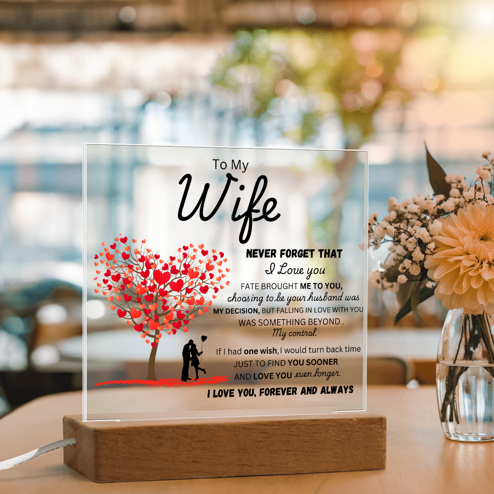 To My Wife - Finder You Sooner - Acrylic Plaque