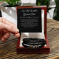 To The World's Greatest Dad | Black Bracelet