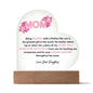 Mom | BLESSED | Heart Acrylic Plaque