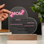 Mom | BLESSED | Heart Acrylic Plaque