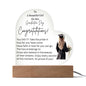 Graduation Day For Her | Congrats | Heart Plaque