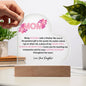Mom | BLESSED | Heart Acrylic Plaque