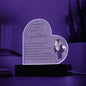 Graduation Day For Her | Congrats | Heart Plaque