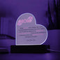 Mom | Love Your Son | Heart Acrylic Plaque