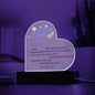Super Mom | Love Your Son | Heart Acrylic Plaque