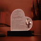 Graduation Day For Her | Congrats | Heart Plaque