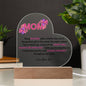 Mom | Love Your Son | Heart Acrylic Plaque