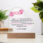 Mom | BLESSED | Heart Acrylic Plaque