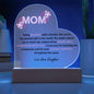 Mom | BLESSED | Heart Acrylic Plaque