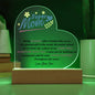 Super Mom | Love Your Son | Heart Acrylic Plaque