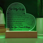To My Wife | One Thing | Heart Plaque