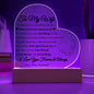 To My Wife | One Thing | Heart Plaque