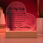 To My Wife | One Thing | Heart Plaque