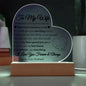 To My Wife | One Thing | Heart Plaque