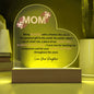 Mom | BLESSED | Heart Acrylic Plaque