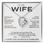 To My Wife - Forever Love Necklace Gift