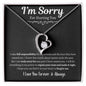 I'm Sorry For Hurting You | Black | Forever Love Necklace