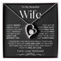 To My Beautiful Wife | Forever Love Necklace-BW1
