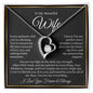 “To My Wife - A Journey of Love Message Card” Forever Love Necklace