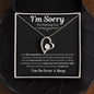 I'm Sorry For Hurting You | Black | Forever Love Necklace