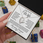 To My Beautiful Wife | Forever Love Necklace-WB