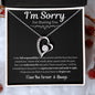 I'm Sorry For Hurting You | Black | Forever Love Necklace