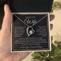 “To My Wife - A Journey of Love Message Card” Forever Love Necklace