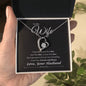 To My Wife Anniversary | Forever Love Necklace BW