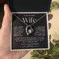 To My Beautiful Wife | Forever Love Necklace-BW1