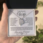 To My Beautiful Wife | Forever Love Necklace-WB