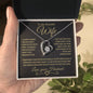 To My Beautiful Wife | Forever Love Necklace- BG