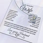 To My Beautiful Wife | Forever Love Necklace-WB