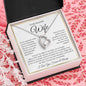 “To My Wife - A Journey of Love Message Card” in White & Gold Forever Love Necklace