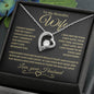 To My Beautiful Wife | Forever Love Necklace- BG