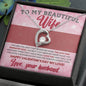 To My Beautiful Wife | You Are My Light - Forever Love Necklace
